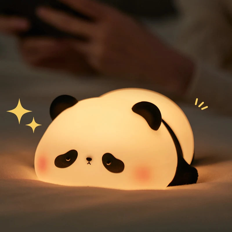 Panda LED Night Light Cute Silicone Night Light