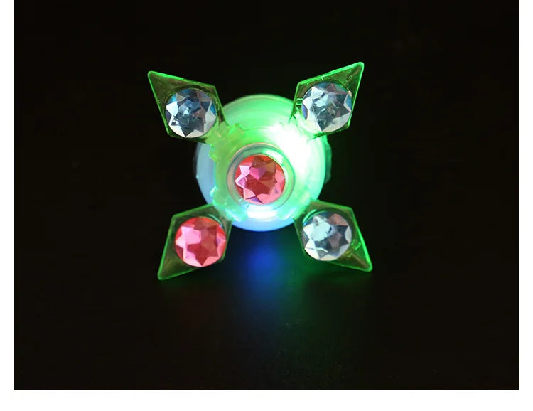 1PC Luminous Fingertip Spinner Toy Kids Fun Rotating Led