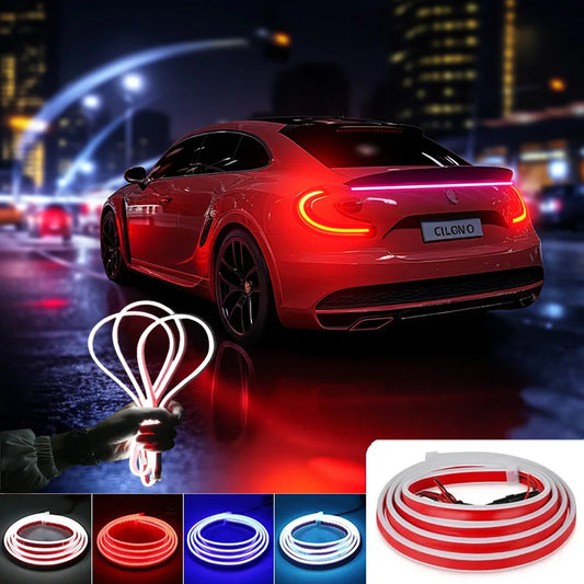 car daily running light hood light revamp 1.8M 2.0M 12V LED decorative light strip