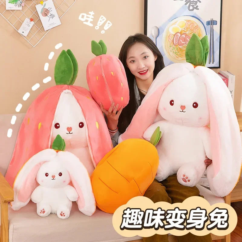 Rabbit Small Fruit Doll Bunny Stuffed Animal Patung Dolls Toys Gifts