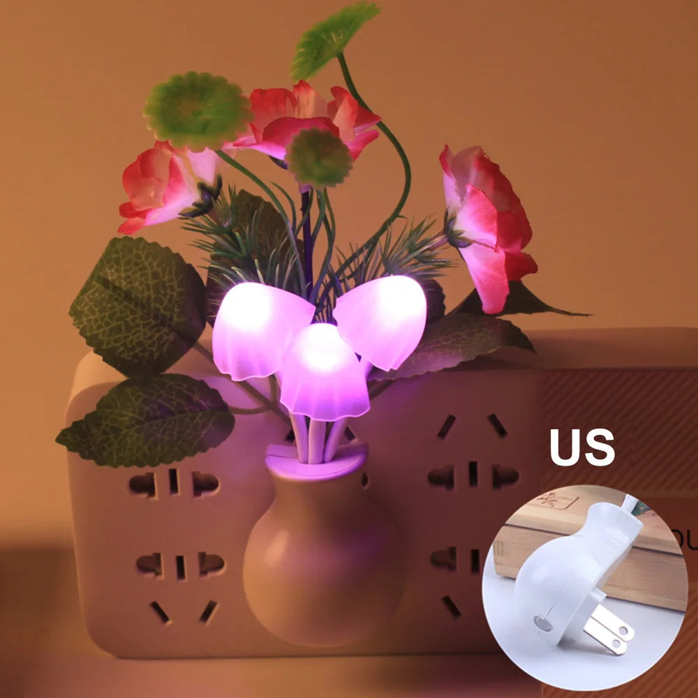 Illuminate your space with the enchanting 7-Color Mushroom Night Light, ideal for both US and EU markets!