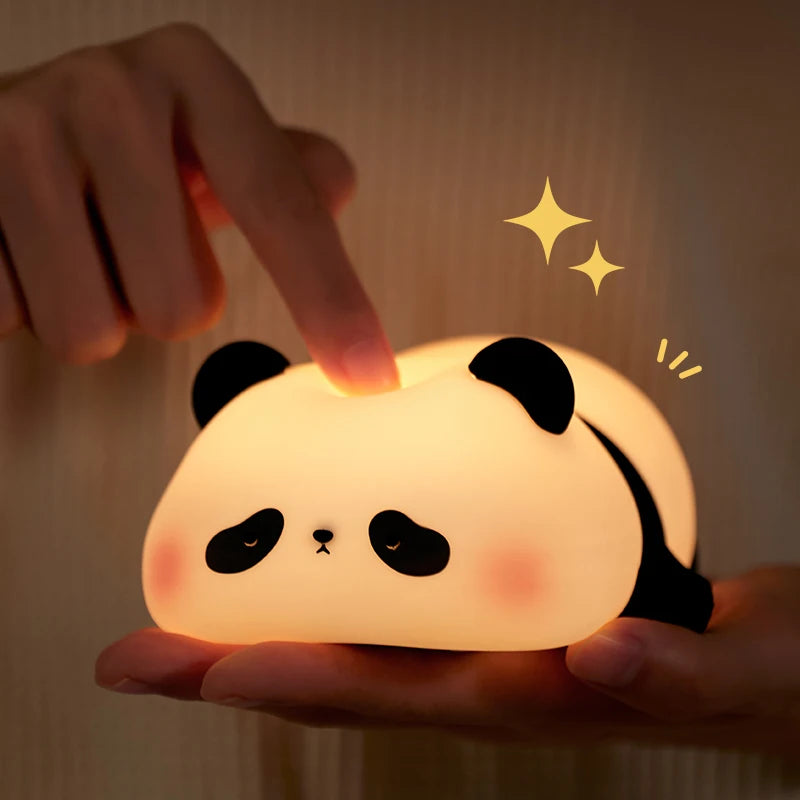 Panda LED Night Light Cute Silicone Night Light